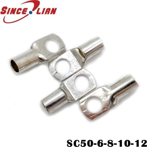SC50-8/10/12 Wire Nose View Nose Copper Nose Line Ear Battery Terminals Copper Nose Wire Connector