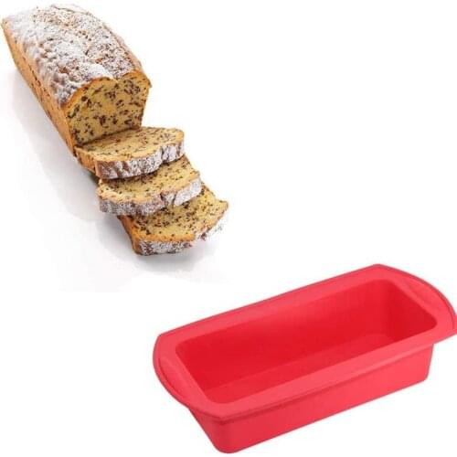 Silicone Bread Pan Non-Stick Brownie Cheese Cake Toast Mold Bread Loaf Pan Baking Pans Dishes Kitchen Baking Tool
