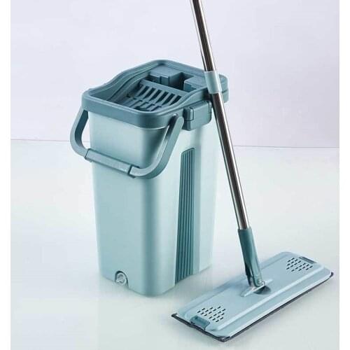 Mop and Bucket for Wash Floor Cleaner Lightning Offers Squeeze Flat Wet Spray Home Kitchen Housekeeper Self-clean Lazy Automatic