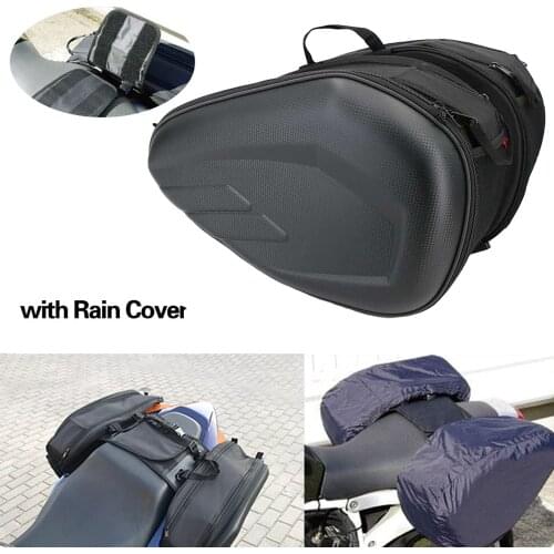 Universal Motorcycle Bags Luggage Saddle Bags with Rain Cover 36-58L For BMW Honda Yamaha Motorcycle Accessories