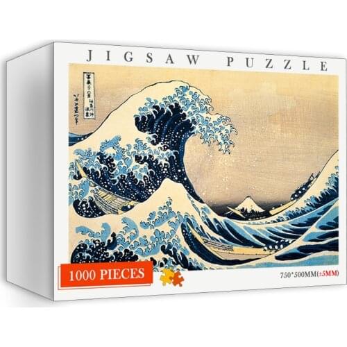 World Famous Art Puzzle 1000 Pieces Wooden Jigsaw Oil Painting Adults Kids 1000 Pieces Puzzles Toys Puzzles for Adults Nice Gift