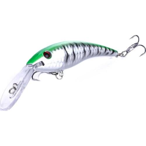 1pcs 12cm 15.6g diving minnow fishing lures wobbler pike carp trout perch crappie catfish fishing baits pesca fishing tackles