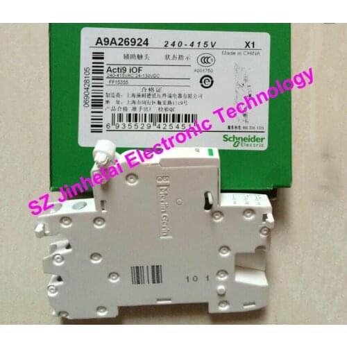 100% New and original A9A26924 ACTI9 IOF Auxiliary Contact Switch 240-415VAC 24-130VDC 50/60 Hz