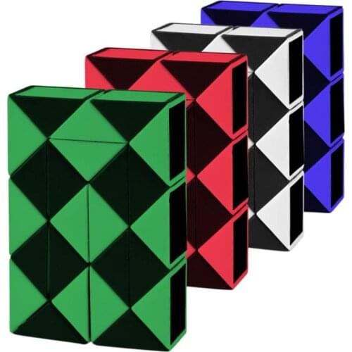 24 Blocks Children 3D Magic Cube Twist IQ Logic Brain Teaser Game Toy Puzzle Educational Toy DIY Blocks for Kids Birthday Gift