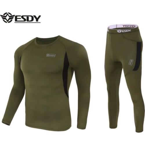 3 pcs Winter Top Quality Thermal Underwear Men Underwear Sets Compression Fleece Sweat Quick Drying Thermo Underwear Clothing