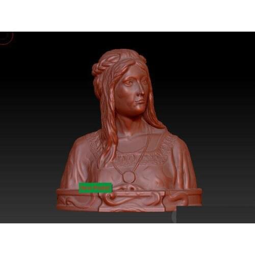 3D model stl format, 3D solid model rotation sculpture for cnc machine Vittoria Colonna