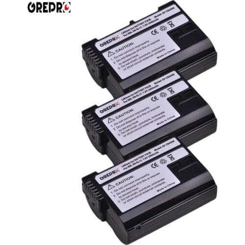 3-Pack EN-EL15 EN-EL15A ENEL15 EN EL15 EL15A Battery for Nikon D600 D610 D600E D800 D800E D810 D7000 D7100 d750 V1 Camera