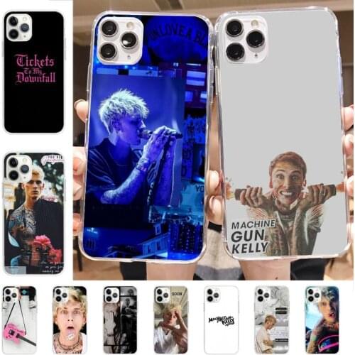Yinuoda Machine Gun Kelly MGK Phone Case for iPhone 8 7 6 6S Plus X 5S SE 2020 XR 11 12 mini pro XS MAX