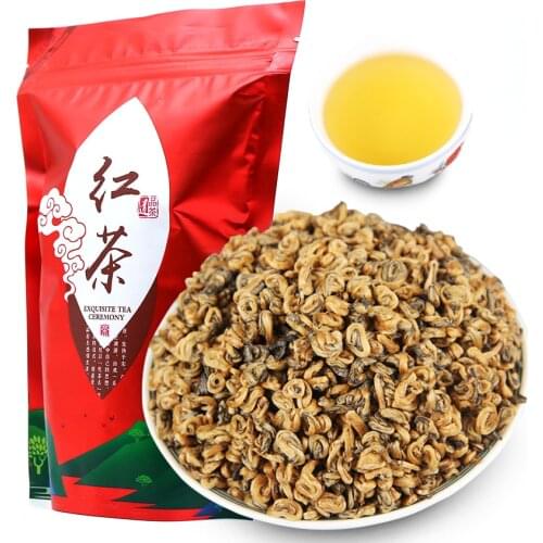 Yunnan Fengqing Dian Hong Huang Jin Luo Golden Dianhong Balck Chinese Tea