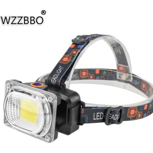 Cob Floodlight Led Rechargeable Strong Light Super Bright Operation Work Auto Repair Night Fishing Lamp Head-mounted Flashlight