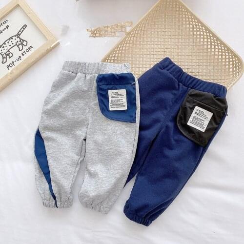 Kids Pants 2021 Spring Autumn New Baby Boys Casual Sport Pants Korean Cotton Loose Trousers for Boy Childrens Clothing Pants