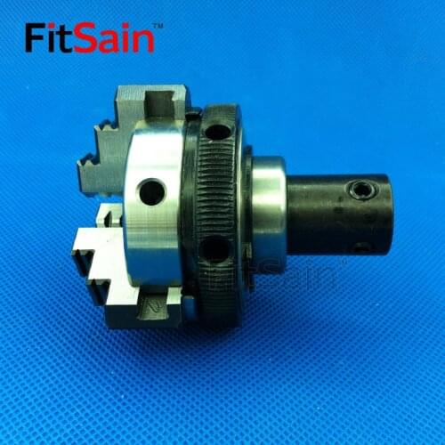FitSain-Three jaw chuck D=50mm CNC mini SELF-CENTING maiually operated chuck Bench Lathe parts Used for motor shaft 8mm/10mm