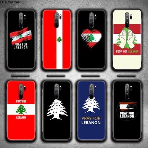 Lebanon Flag Phone Case for Redmi 9A 8A 7 6 6A Note 9 8 8T Pro Max Redmi 9 K20 K30 Pro