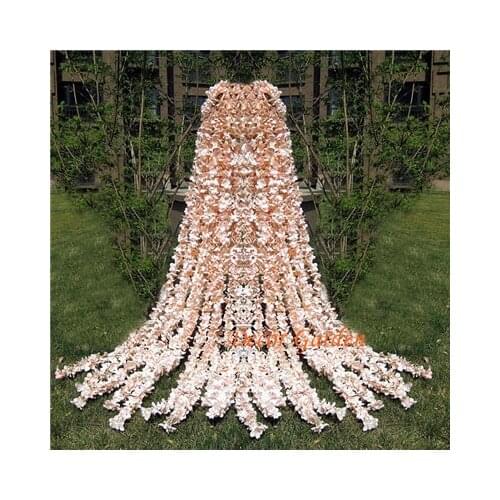 10pcs 2M Artificial Wisteria Hydrangea Flower String Rattan Silk Vines For Wedding Party Centerpieces Decorations Home Ornament