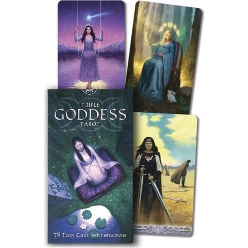 78PCS/Set Tarot Cards English Version Triple Goddess Tarot Game Card Divination Card Friend Party Entertainment Supplies