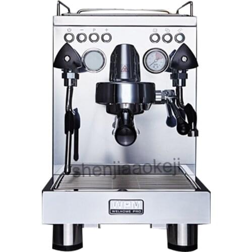 Commercial espresso coffee machine semi-automatic stainless steel + metal die-casting coffee machine 220v 1pc