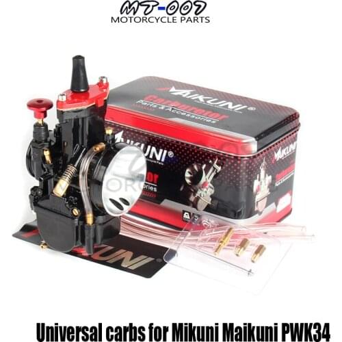 34mm Carb Motorcycle Carburetor for Mikuni Pwk34 Black Carb With Power Jet Fit Race Atv Scooter