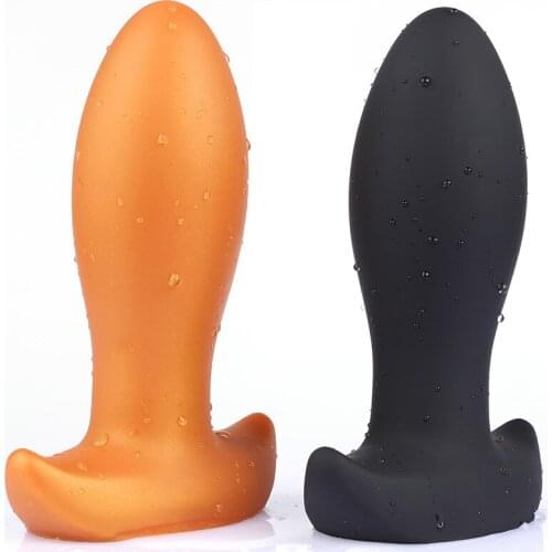 Soft Egg Butt Plug Big Anal Plug Silicone Anal Vaginal Dildo Plug Ball Prostate Anus Expander Erotic Anal Sex Toys For Couple