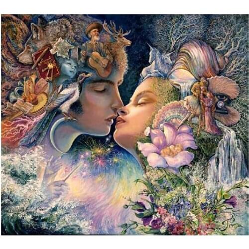 Hot Customized Embroidery Prelude to Love Mandala Counted Cross Stitch Kits with 100% Cotton Floss &Free Shipping for Wall Decor