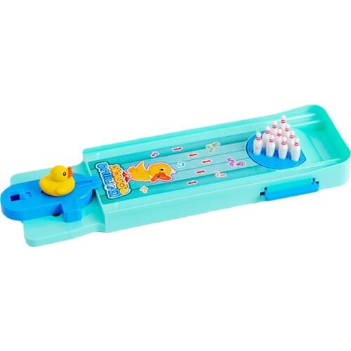 Puzzle Board Games Parent-child Interactive Toys Indoor Mini Bowling Set Desktop Little Yellow Duck Bowling Childrens Toys