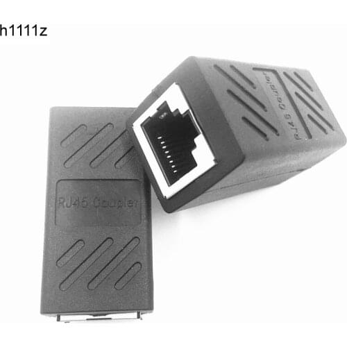 H1111Z RJ45 Connector Cat7/6/5e Ethernet Adapter 8P8C Network Extender Extension Cable for Ethernet Cable Female to Female Ports