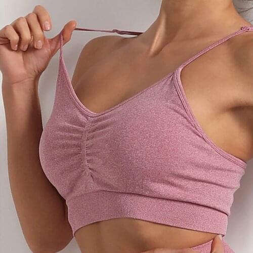 ASHEYWR Sexy Seamless Bras Top Slim Push Up Bra Woman High Elastic Fitness Underwear Female Solid Workout Bra Femme Quick Dry
