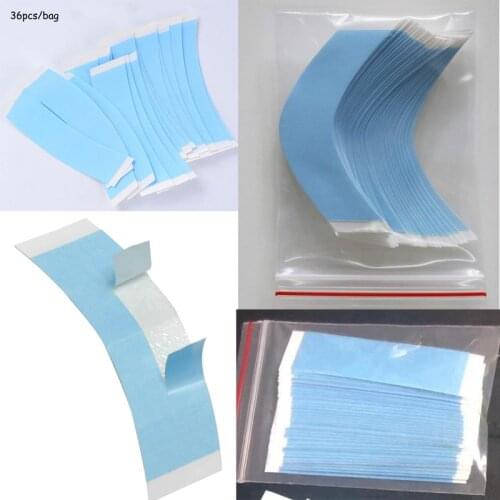 36pcs/lot Waterproof Blue Strong Hair System Wig Tape Double Side Adhesive Super Tape For Lace Wig/Toupee/Hair Pieces
