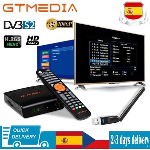 2020 NEW GTmedia V7 S2X FTA DVB-S2/S Satellite Receiver H.265 GT Media Support 1080P HD Support USB WIFI VS V7S HD