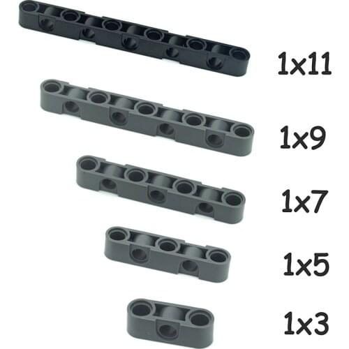 1x3 1x5 1x7 1x9 1x11 Open Center Thick Hole Building Blocks Technical Beam Special Parts Studless Liftarm Truck Crane DIY Bricks