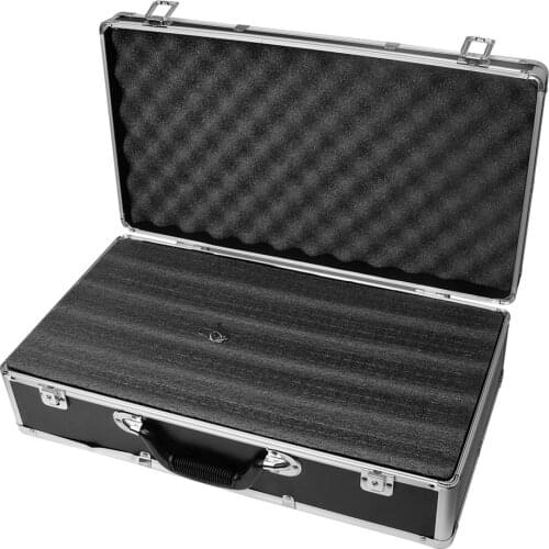 50x27x12.5cm Portable Safety Equipment instrument Case Aluminum alloy Tool box Outdoor Safety Equipment Suitcase