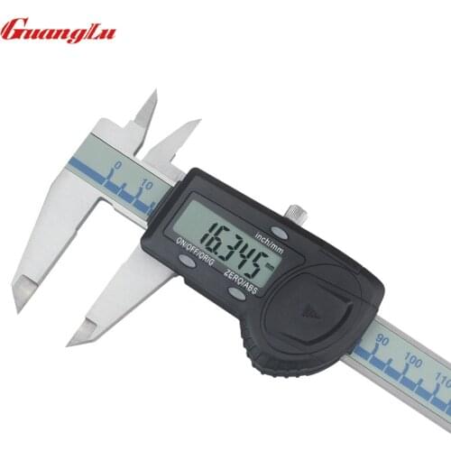 GUANGLU High Precision 0.005mm Digital Caliper 6" 0-150mm Stainless Steel Electronic Vernier Gauge Micrometer Measuring Tools