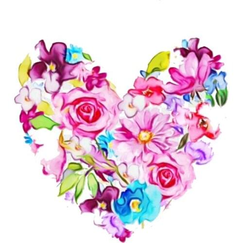 JMINE Div 5D Hearts flower Full Diamond Painting cross stitch kits art High Quality Floral 3D paint by diamonds