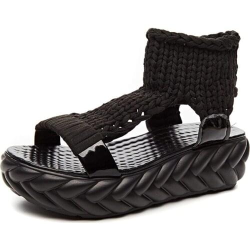 Designer Platform Sandals Women Gladiator Sandals Summer Shoes Woman Thick Soled Ladies Shoes Casual Sandalias Mujer XKD4051