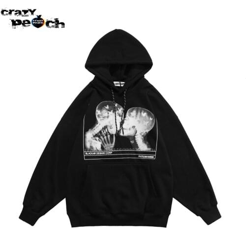 Crazy Peach Men's Hoodies