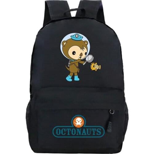 The Octonauts Backpack Kids Cute Cartoon School Bags Teenager Laptop Bag Mochila Boys Girls Octonauts Schoolbag Childs Sport Bag