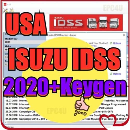 For Isuzu idss Diagnostic Service System (US- IDSS) [2020]+Keygen
