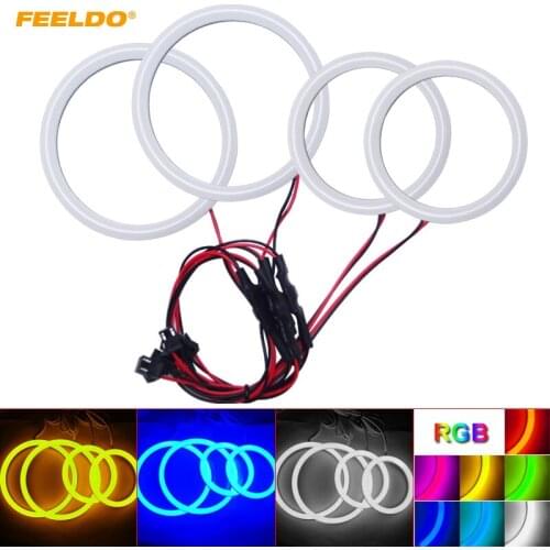 FEELDO 1Set Car Xenon Cotton Angel Eyes Halo Ring Light DRL For Opel ASTRA H (2004-2008) Headlight