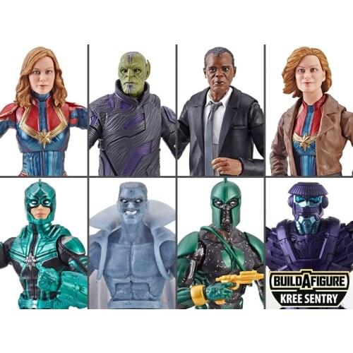Hasbro Genuine Marvel Legends Captain Marvel Nick Fury Sentry Kree 6-inches Joints Movable Action Figure Model Toys