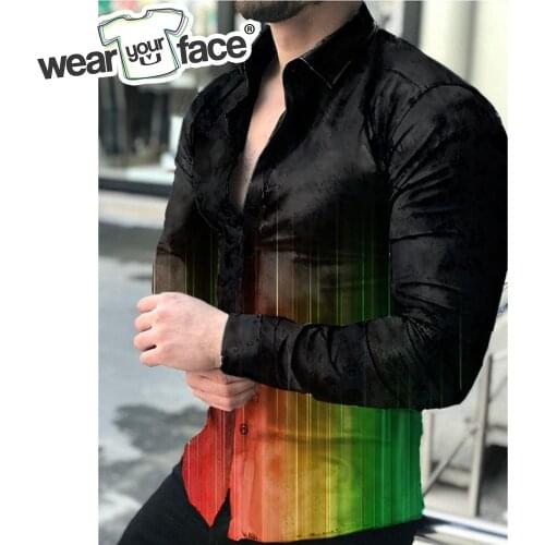 Ace Porker 3D All Over Printed Hawaiian Casual Button Up Dress Shirts Full Sleeve Beach Streetwear Men Clothing