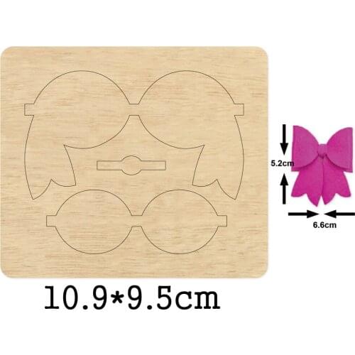 Bow Headdress Wooden Mold Headband Wood Dies For DIY Leather Cloth Paper Craft Fit Common Die Cutting Machines on the Market