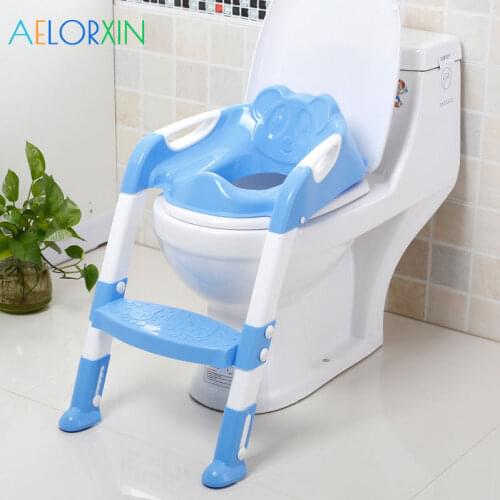 11.11 Baby Potty Training Folding Travel Baby Potty Toilet Childrens Potty Toilet Seat With Adjustable Ladder For Newborns