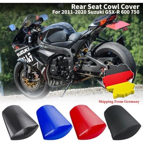 GSXR600 Rear Passenger Seat Cowl for 2011-2020 Suzuki GSXR GSX-R 600 750 Motorcycle Carbon Pillion Solo Motor Fairing Tail Cover