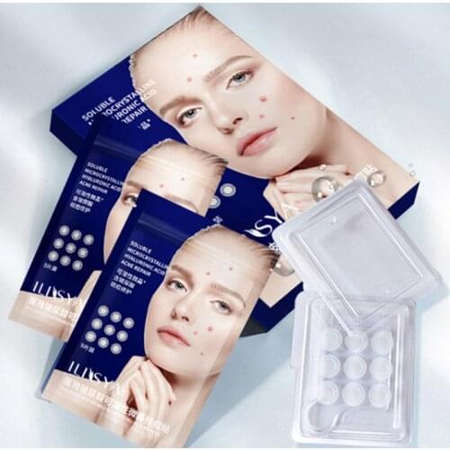 Hyaluronic Acid Micro-needle Patch for Pimple Acne Spot Zits Face Care Skin Trouble Treatment-9pcs