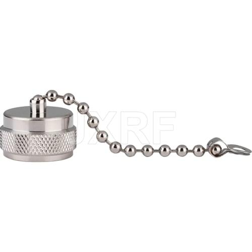 JX connector 5PCS UHF N female dust cap Protection Cover With Chain for UHF SO239 or N female Free shipping