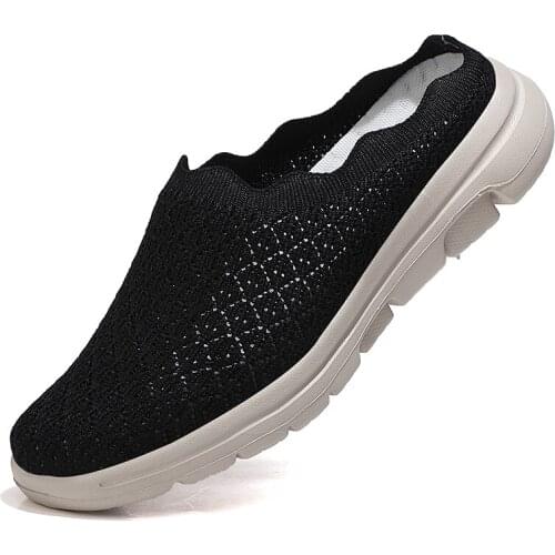 2021 Fashion Women Sneakers Summer Sports Shoes Fashion Slip on Flat Sock Shoes Lightweight Casual Running Sneakers for Women