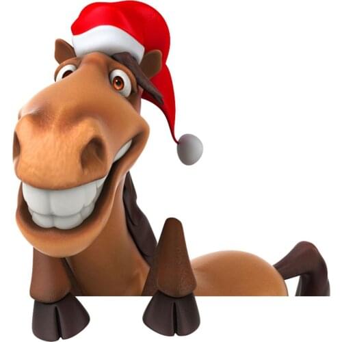 Cartoon Car Styling Sticker Decal Elk Pattern Reflective Christmas Car Rear Windshield Sticker for Auto