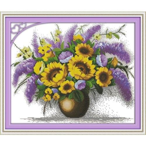 Joy Sunday Velvet.Goldmine Handmade Needlework DMC 14CT 11CT Counted and Printed Cross stitch Kit Embroidery Set For Home Decor