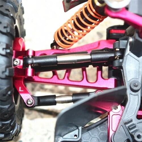 6pcs Metal Pull Rods Set for ARRMA 1/10 GRANITE/ BIG ROCK RC Car Adjustable Positive Negative Teeth Thickened Tie Rods Kit