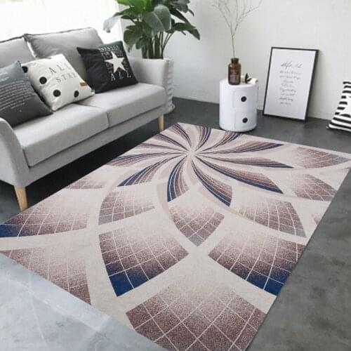Customizable machine washable carpets Modern simple home coffee table Floor Mat Tapete Nordic geometric rectangle rug/carpet