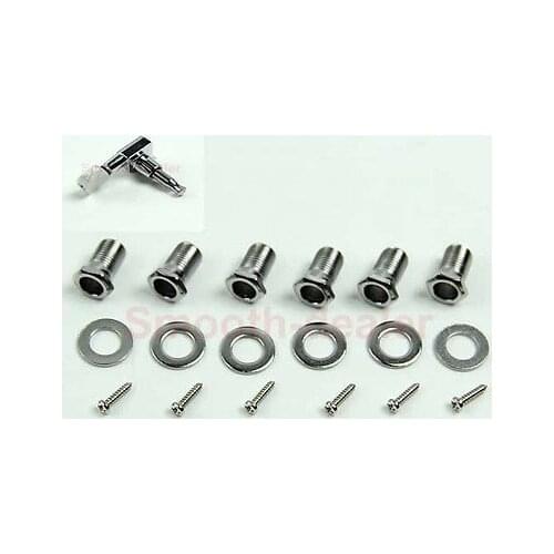 New Chrome Inline Guitar String Tuning Pegs Tuners Machine Head 6R Right